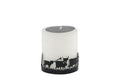 Schulthess Kerzen Chalet Chic Kuhherde mit Metallring, 7x8 cm (DxH)