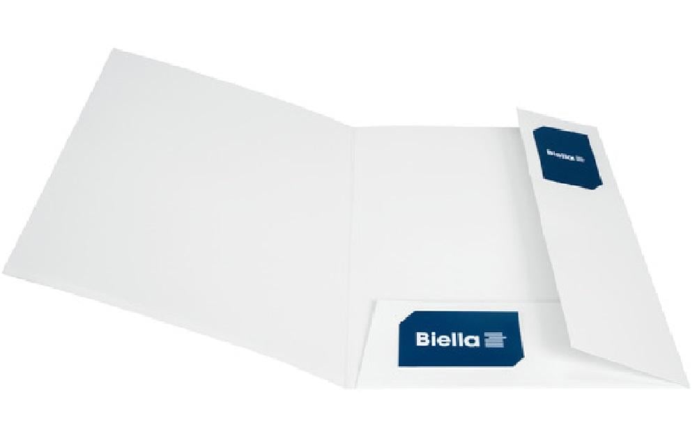Biella Offert- und Präsentationsmappe Pearl weiss, laminiert, 25 Stück