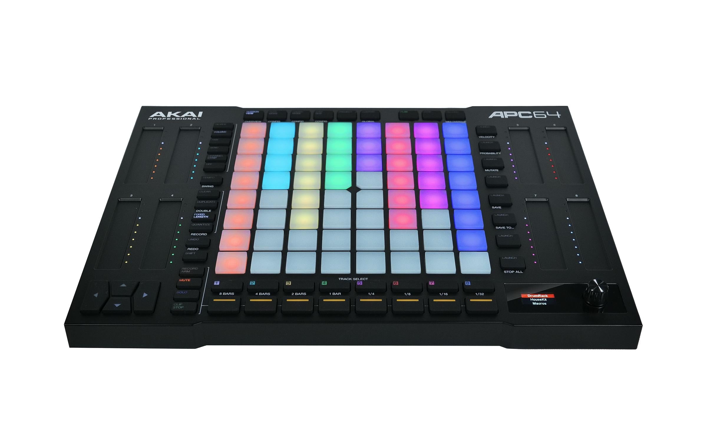 AKAI  APC64, Ableton Controller 64 RGB-Pads, 8 Touch-Strips