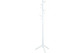 AC Design Kleiderständer Bremen Gummibaumholz, 51x45x176 cm, Weiss