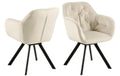 AC Design Esszimmerstuhl Lola Stahl, 57.5x61.5x81.5, Sand