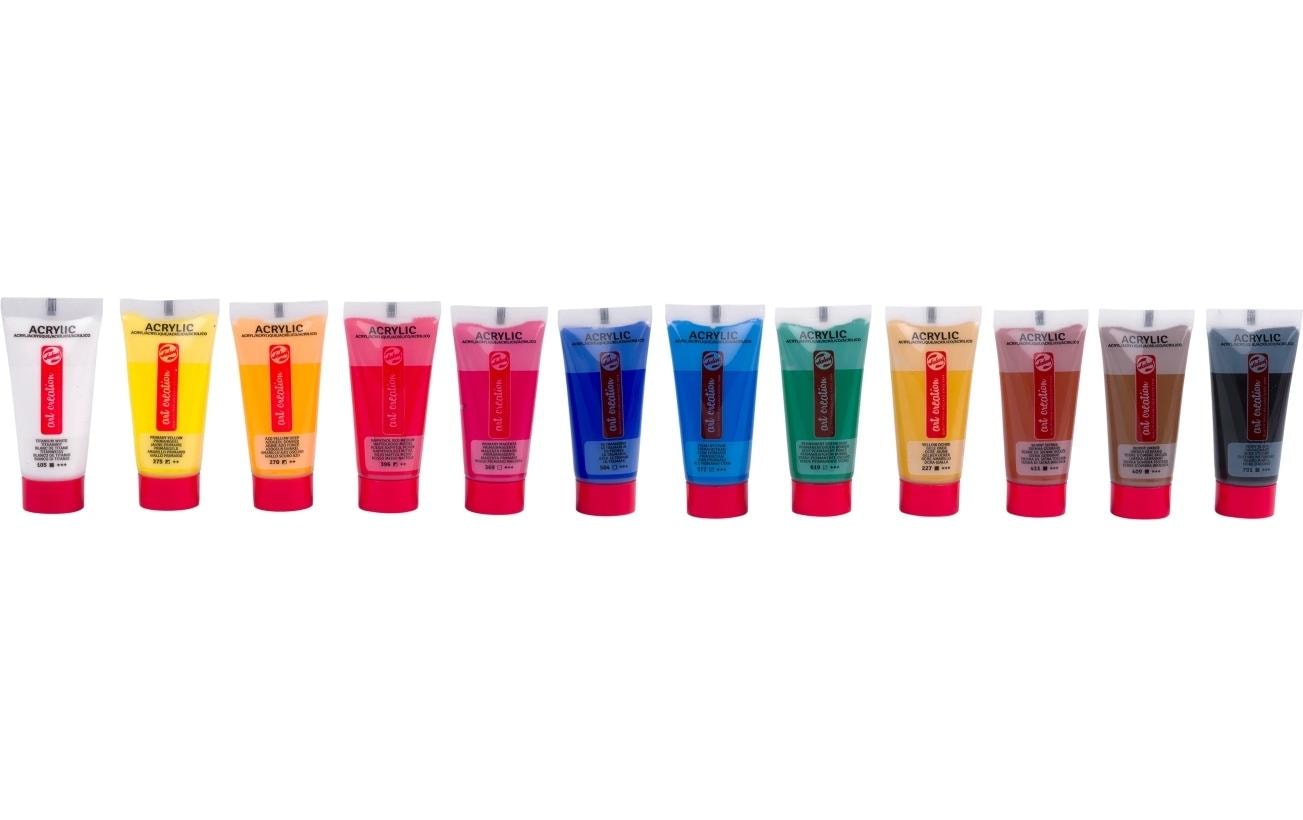 Talens Acrylfarbe 12er Set 12 Tuben à 12 ml
