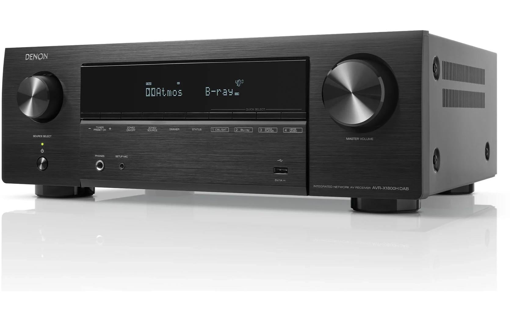 Denon AVR-X1800H DAB, 7.2 AV-Receiver Schwarz