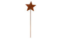 Ambiance Stern auf Stab Metall rost, D: 12 cm, Stab 30 cm