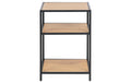 AC Design Nachttisch Seaford Stahl/MDF, 42x35x63 cm, Wildeiche