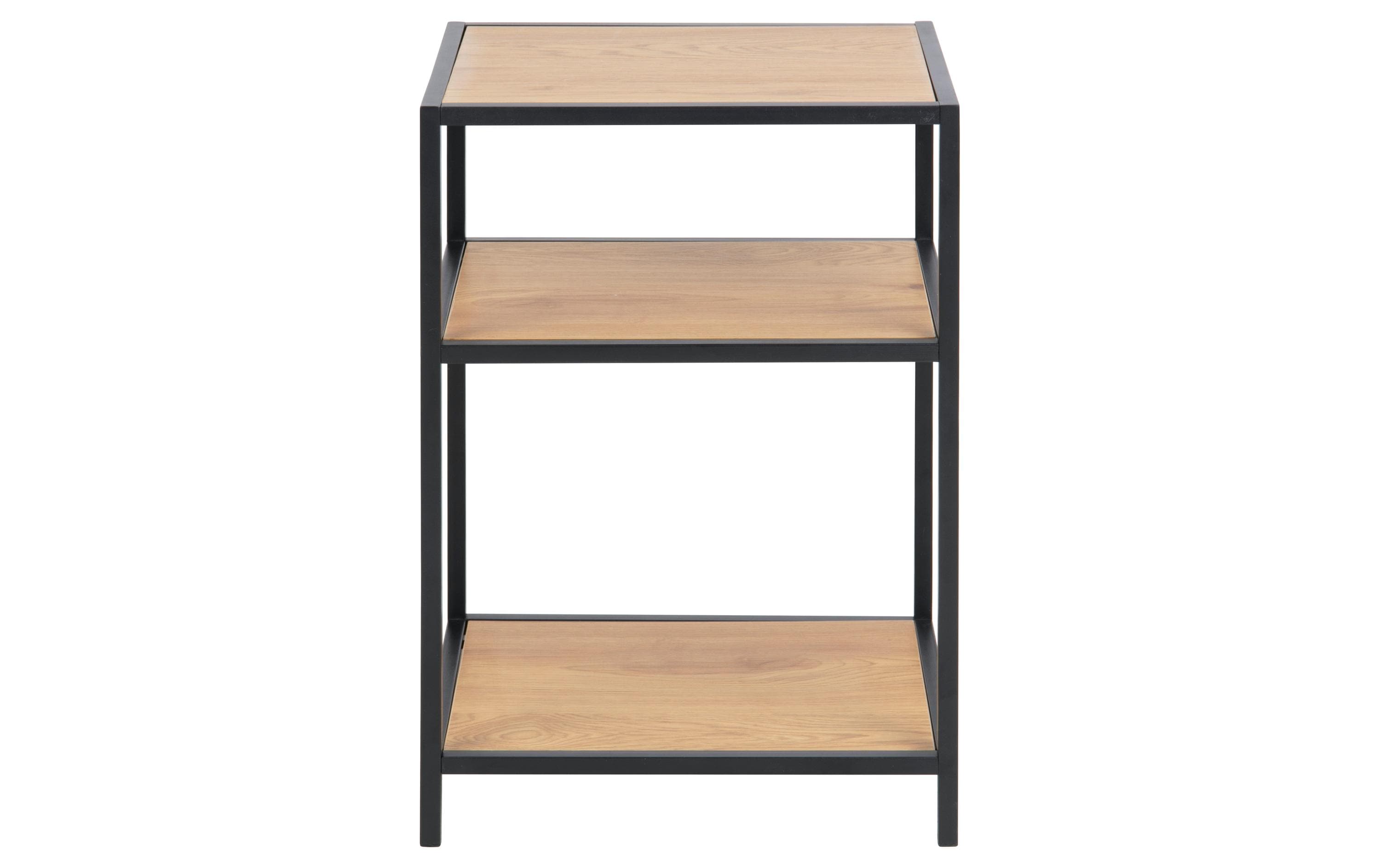 AC Design Nachttisch Seaford Stahl/MDF, 42x35x63 cm, Wildeiche
