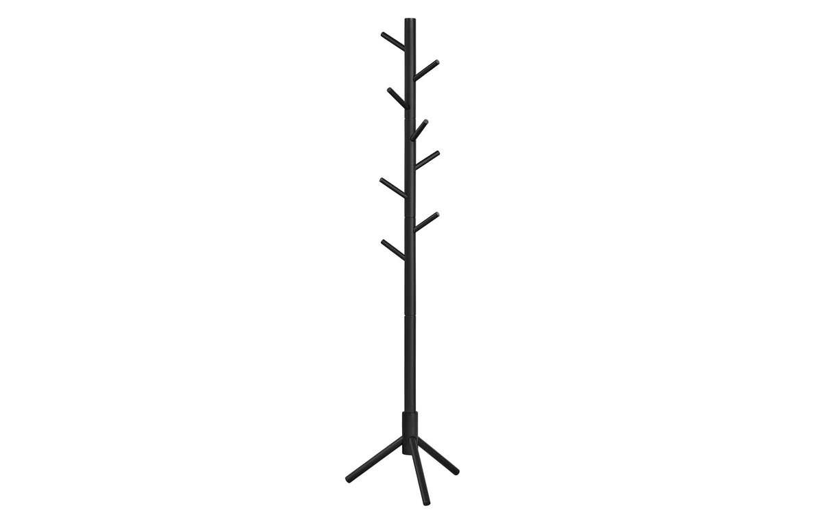 Vasagle Garderobeständer, Schwarz, 8 Haken 47x47x175 cm (LxBxH), Traglast 15 kg