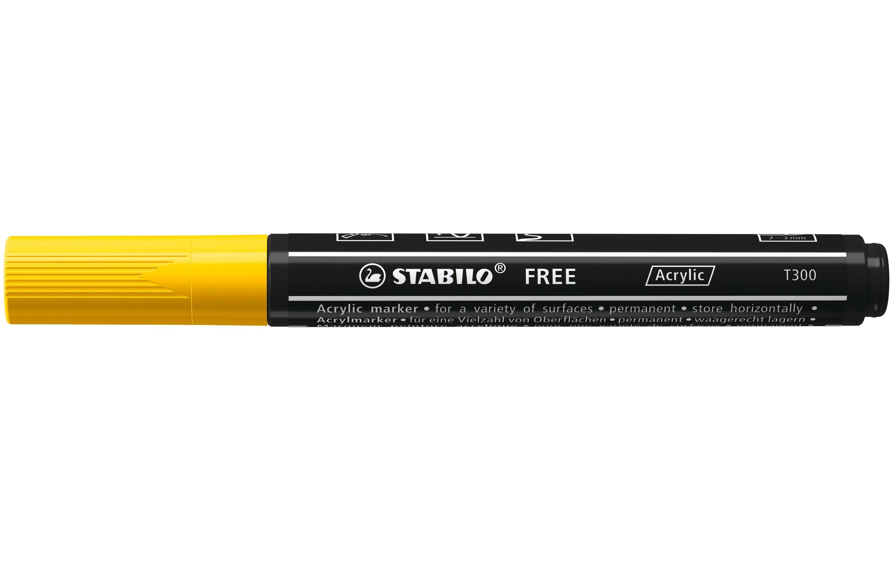 STABILO FREE Acrylic T300 gelb FREE ACRYLIC T300 EINZELSTIFT
