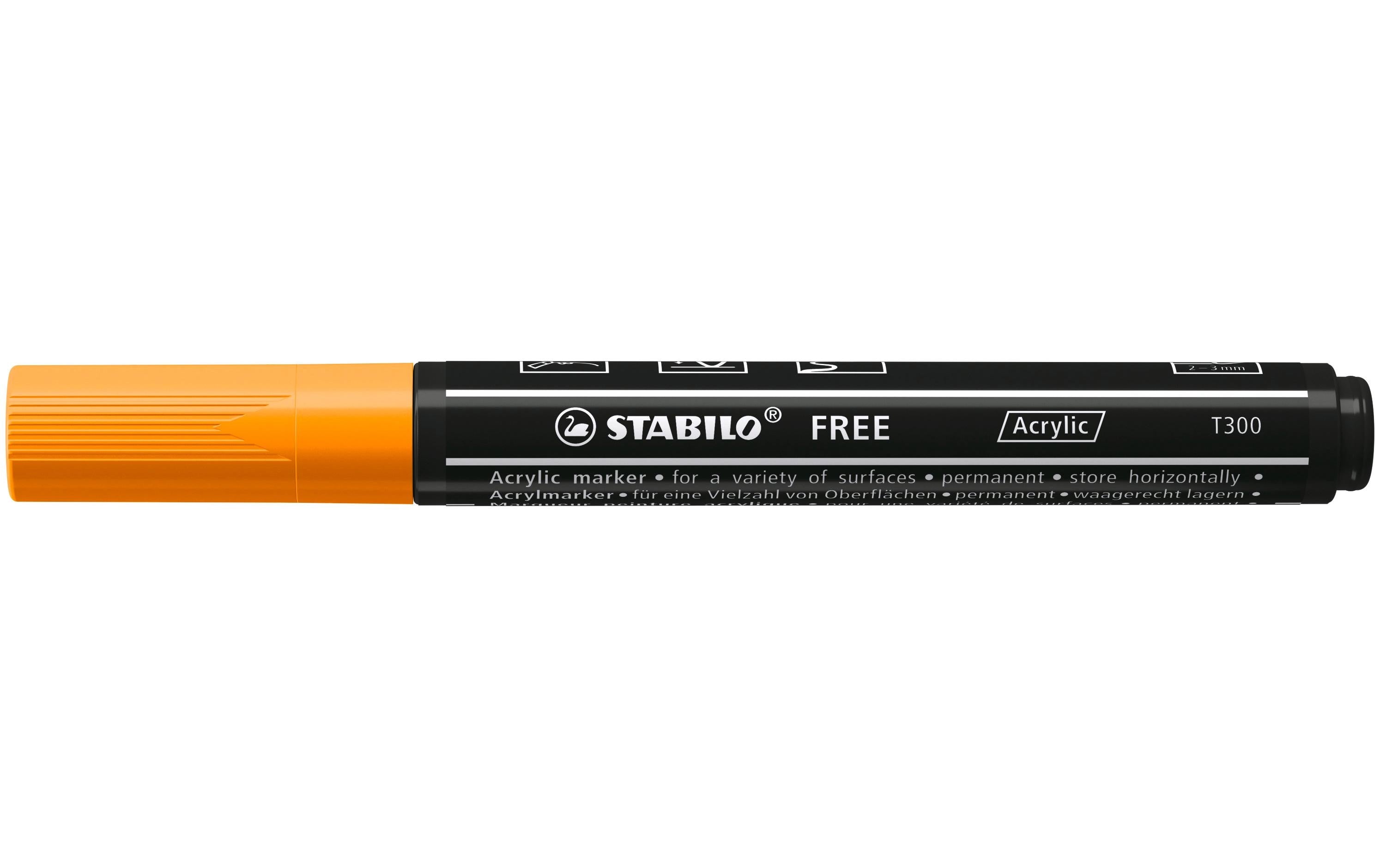 STABILO FREE Acrylic T300 orange FREE ACRYLIC T300 EINZELSTIFT