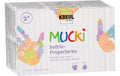 Kreul Mucki Fingerfarbe Set Pastell 150 ml, 6 Stück