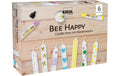 Kreul Candle Pen Set Bee Happy Bienenwachs, 6 Stück