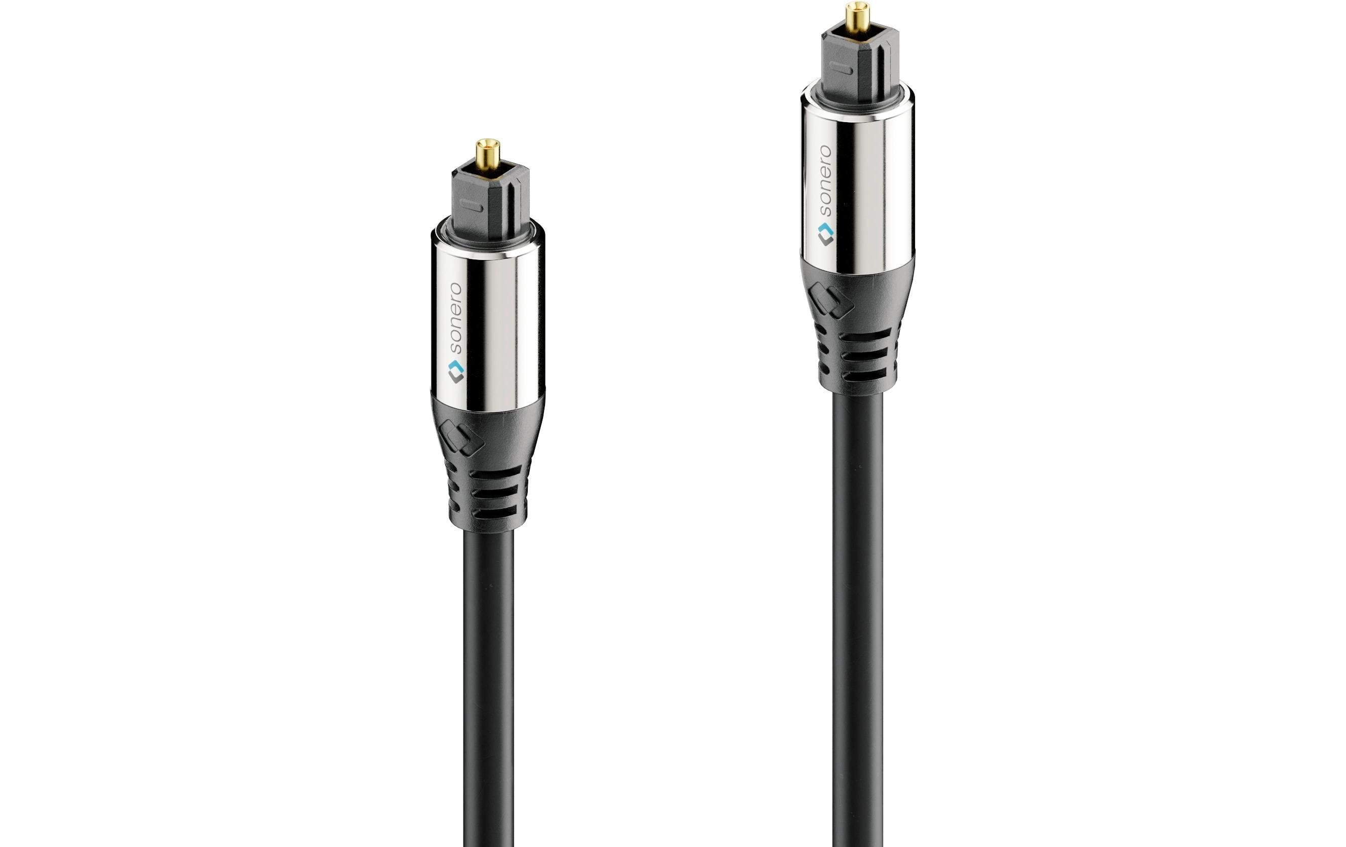 Sonero Optisches Toslink Audio Kabel 20.00m, Stecker <-> Stecker, 6mm Durchm.