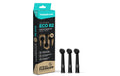 happybrush Aufsteckbürste R2 rund 3 Stk., Allblack