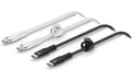 Belkin USB-C/USB-C 2.0, Doppelpack, 1m Weiss, Schwarz/ geflochtenes PVC