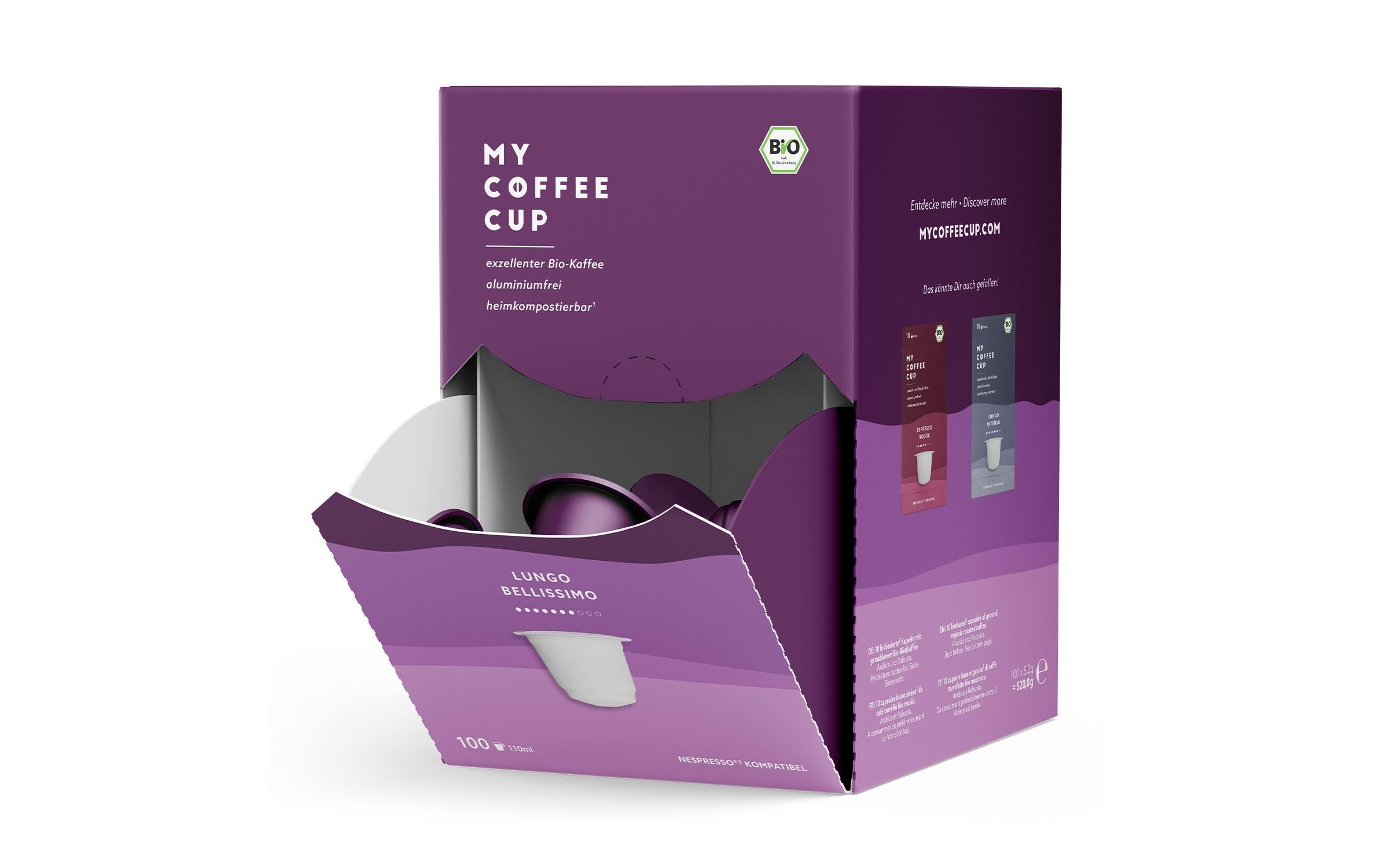 100er Mega Box Lungo Bellissimo Bio N HC