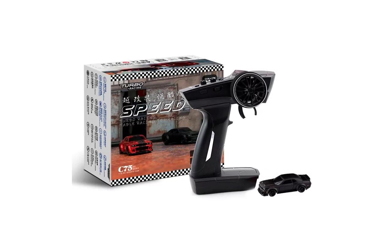 Turbo Racing Micro Muscle Car C75 1:76, RTR, Black Edition