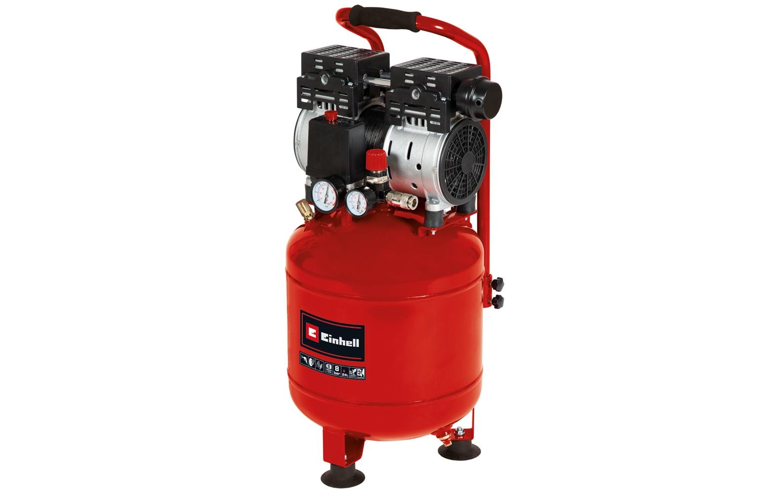 Einhell Kompressor TE-AC 24 Silent Kesselinhalt 24 L, 8 bar