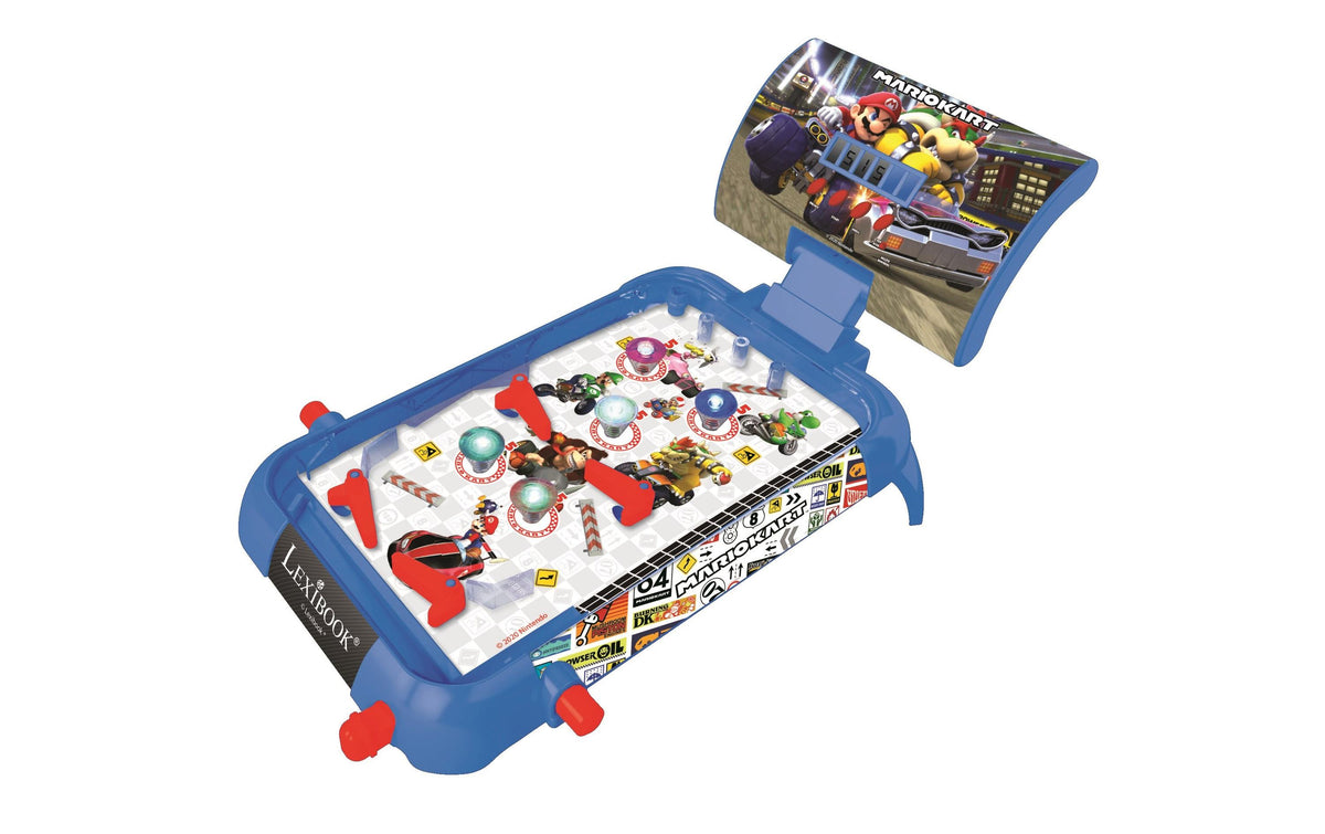 Mario Kart elektronischer Flipper mit Lichtern und Geräuscheffekten