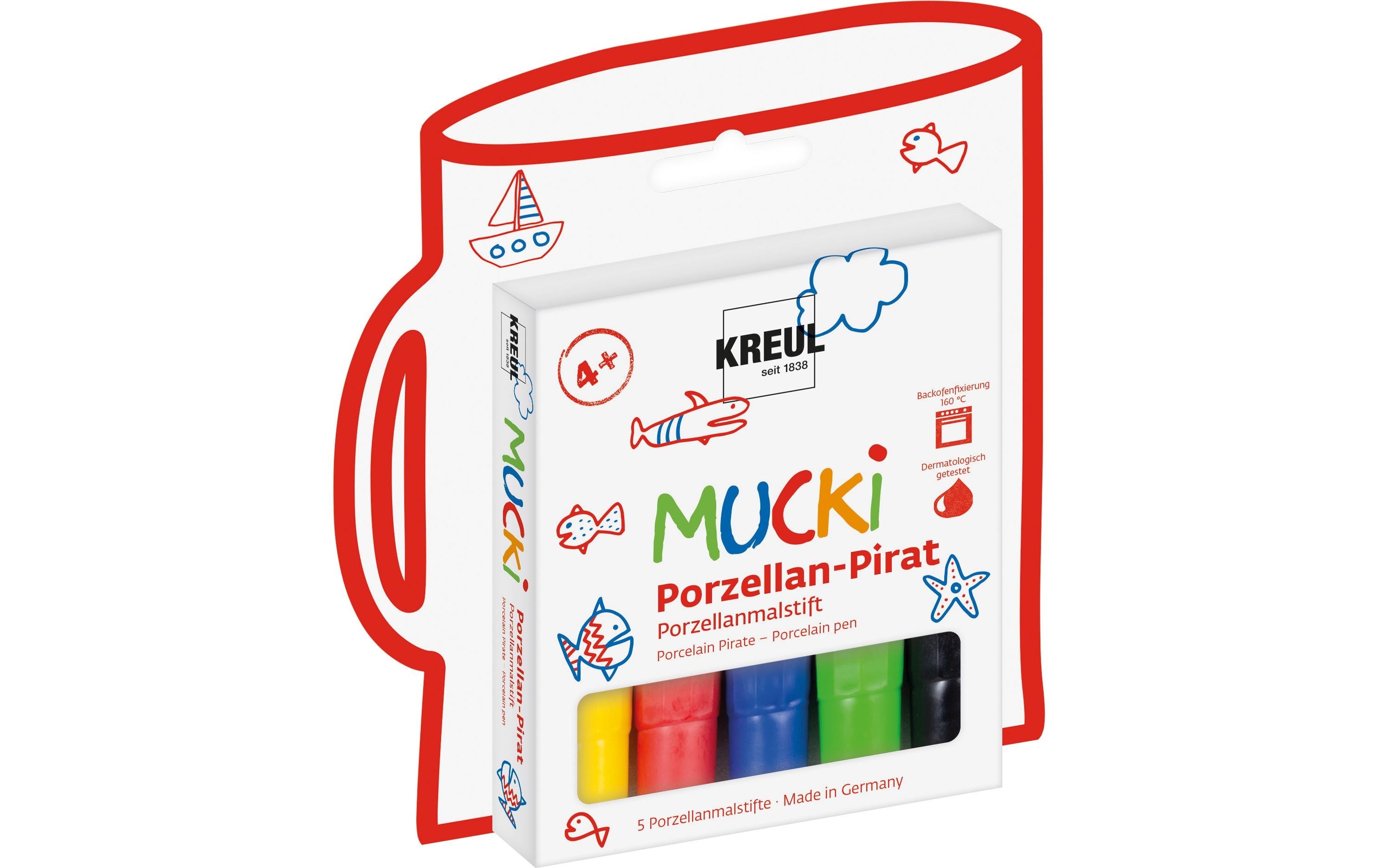 Kreul Mucki Porzellanmalstift 5 Stück