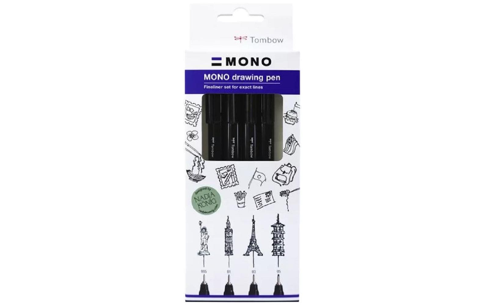 TOMBOW  MONO drawing pen Set Fine MONO drawing pen