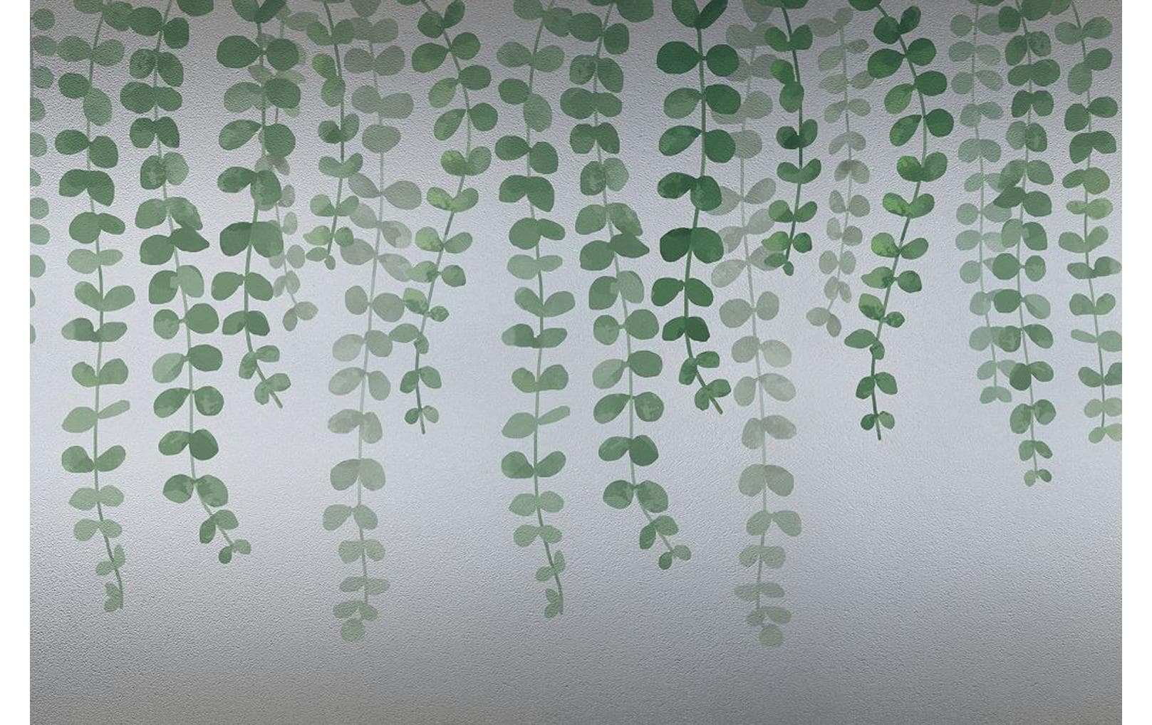 Linea Fix Fensterfolie Nummu, 44.5x150cm GRÜN, Minirolle, Statisch haftend, 100% PVC
