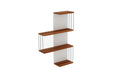 Woody Fashion Wandregal Çambel - Pine Span melaminbeschichtet/Metall, 64x96x19cm
