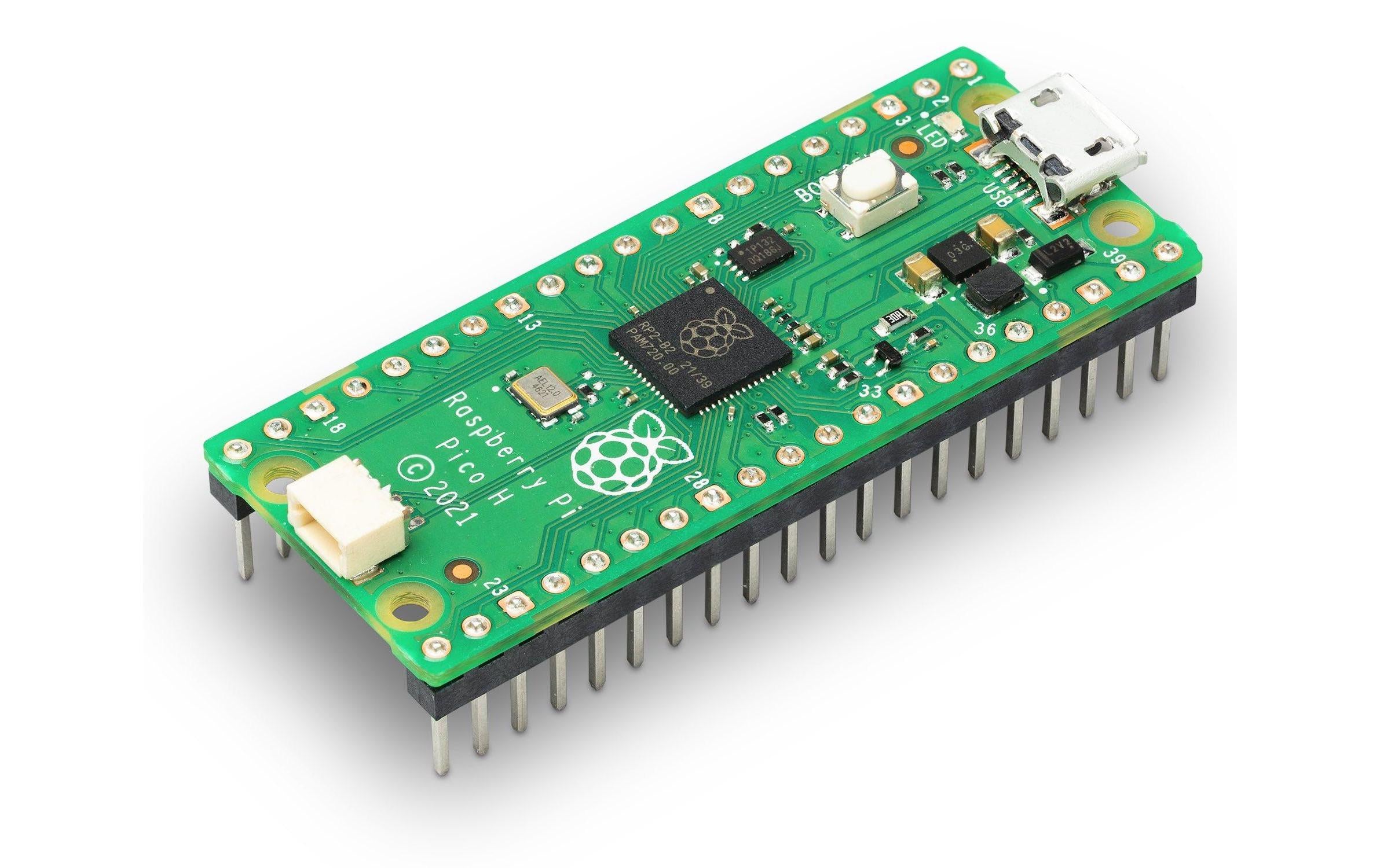 Raspberry Pi Pico H Rev3 264 KB Prozessor: RP2040+Header