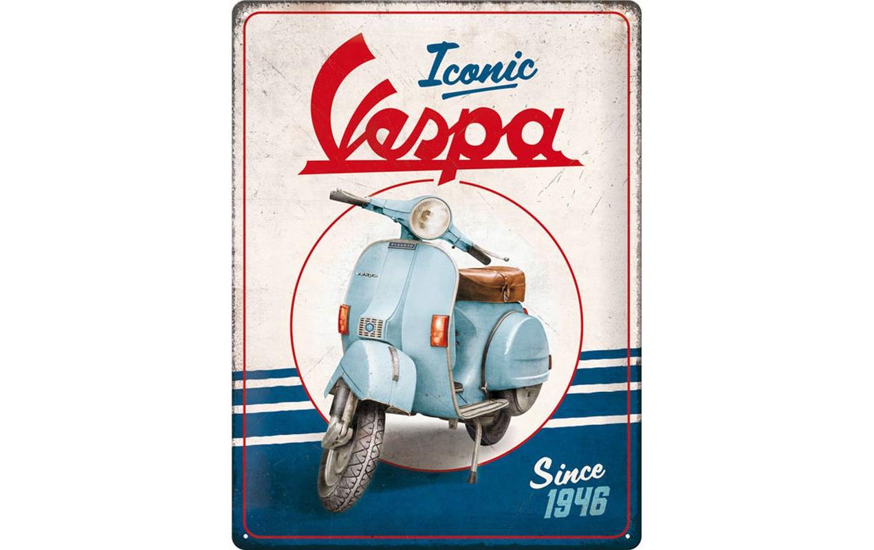 Nostalgic Art Schild Vespa Iconic since1946 Metall, 30x40 cm
