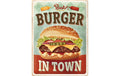 Nostalgic Art Schild Best Burger in Town Metall, 30x40 cm