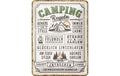 Nostalgic Art Schild Camping-Regeln Metall, 15x20 cm