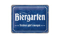 Nostalgic Art Schild Biergarten Metall, 15x20 cm