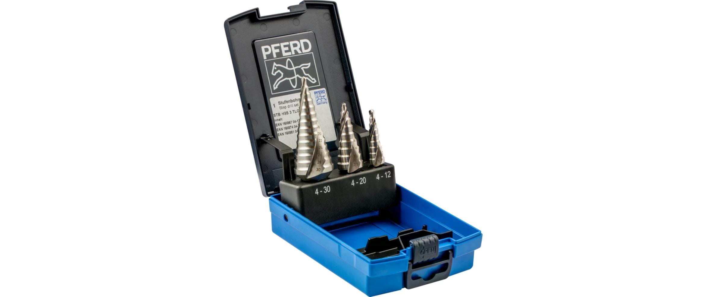 PFERD Stufenbohrer-Set HSS 3-tlg.