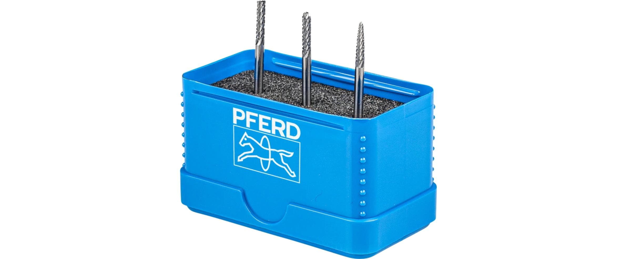 PFERD Hartm.frässt.-Set PLUS Ø 3mm 3-tlg. universal mittel kreuzverzahnt
