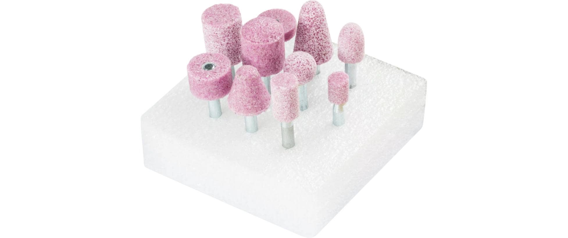 PFERD Schleifstift-Set 10-tlg. Ø 6mm A30 Steel Edge
