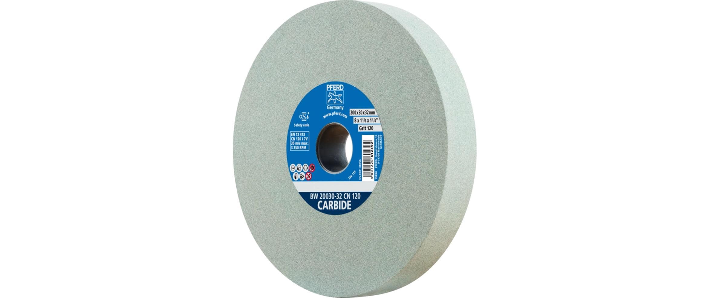 PFERD Schleifbockscheibe Ø200x30mm Ø32mm SiC120