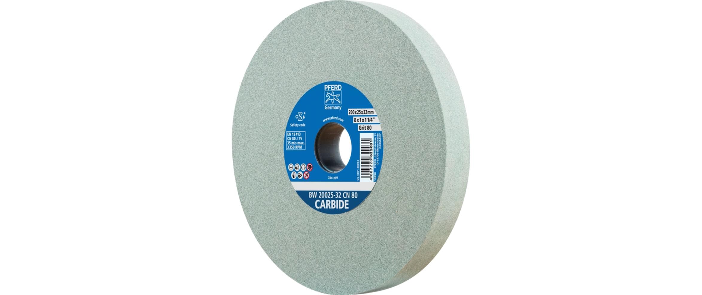 PFERD Schleifbockscheibe Ø200x25mm Ø32mm SiC120