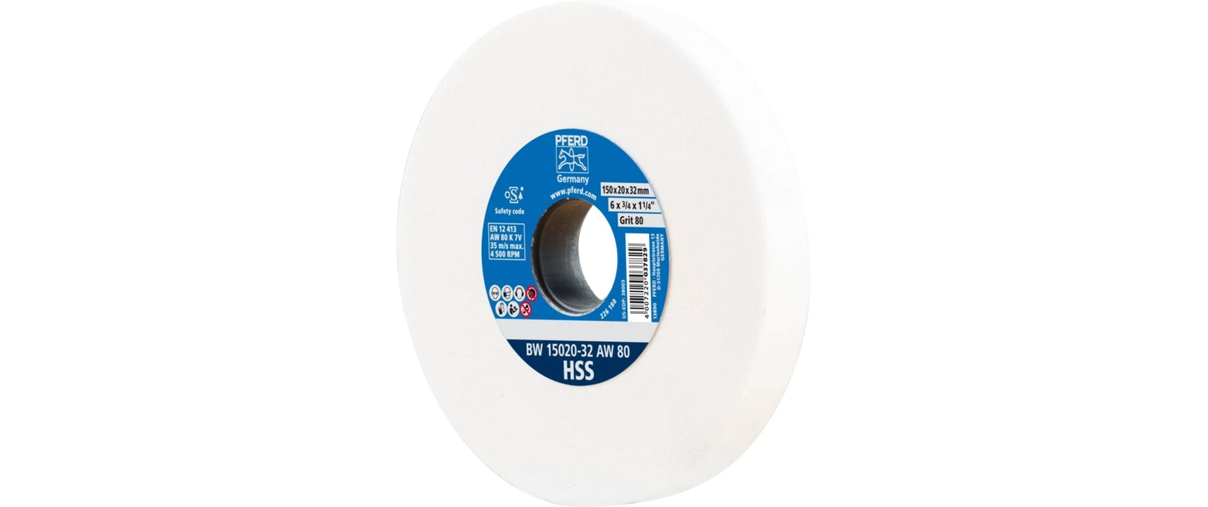 PFERD Schleifbockscheibe Ø150x20mm Ø32mm A80