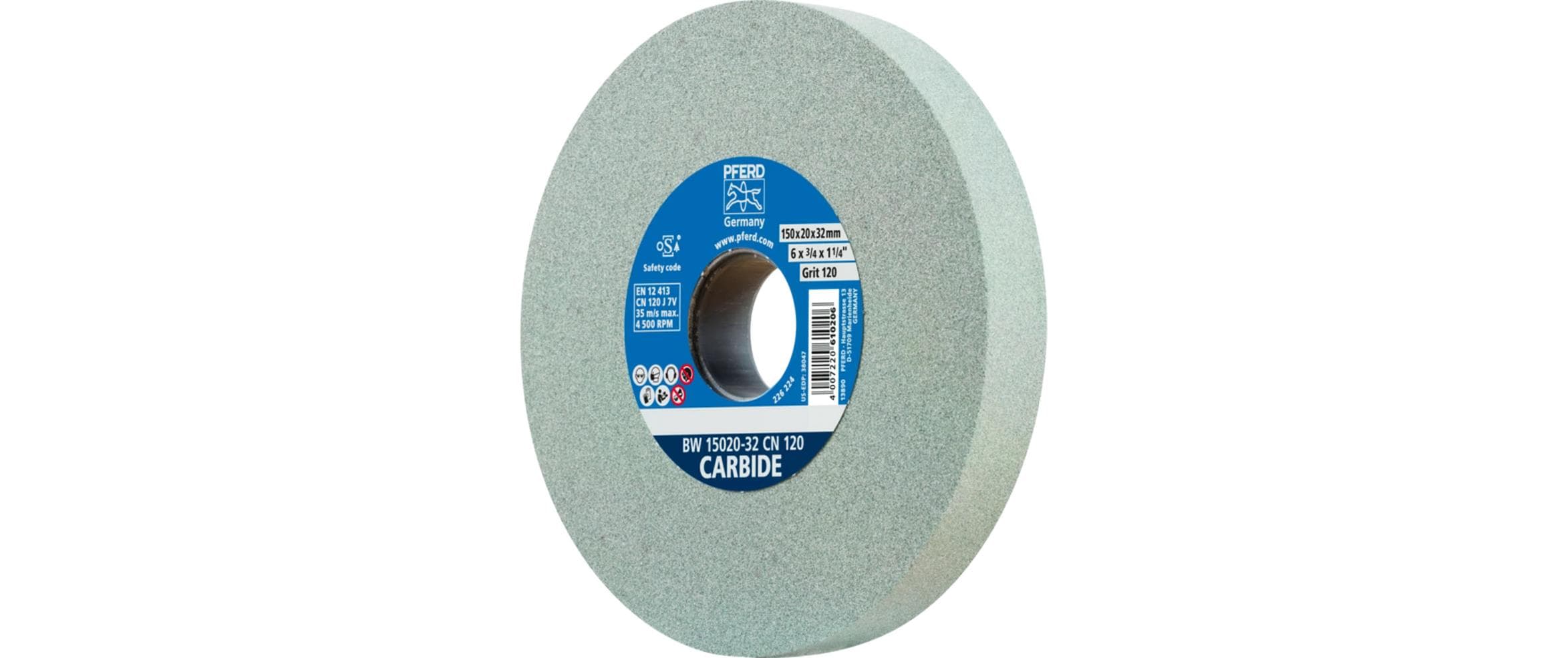 PFERD Schleifbockscheibe Ø150x20mm Ø32mm SiC120