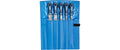 PFERD Werkstattfeilen-Set 5-tlg. Hieb 1 300mm, in Rolltasche