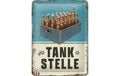 Nostalgic Art Schild Tankstelle Bier Metall, 15x20 cm