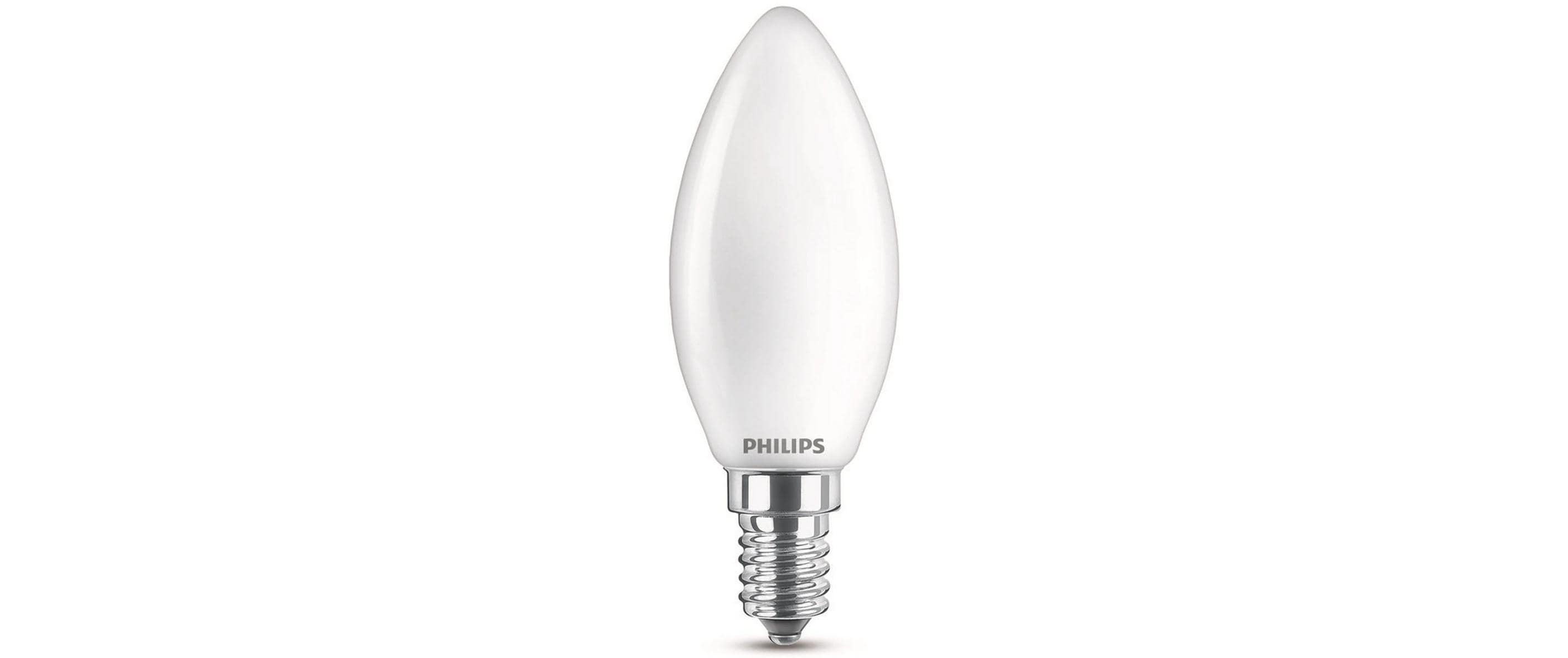 Philips LED Lampe 4.3W (40W) E14, B35, 470lm, 4000K, matt