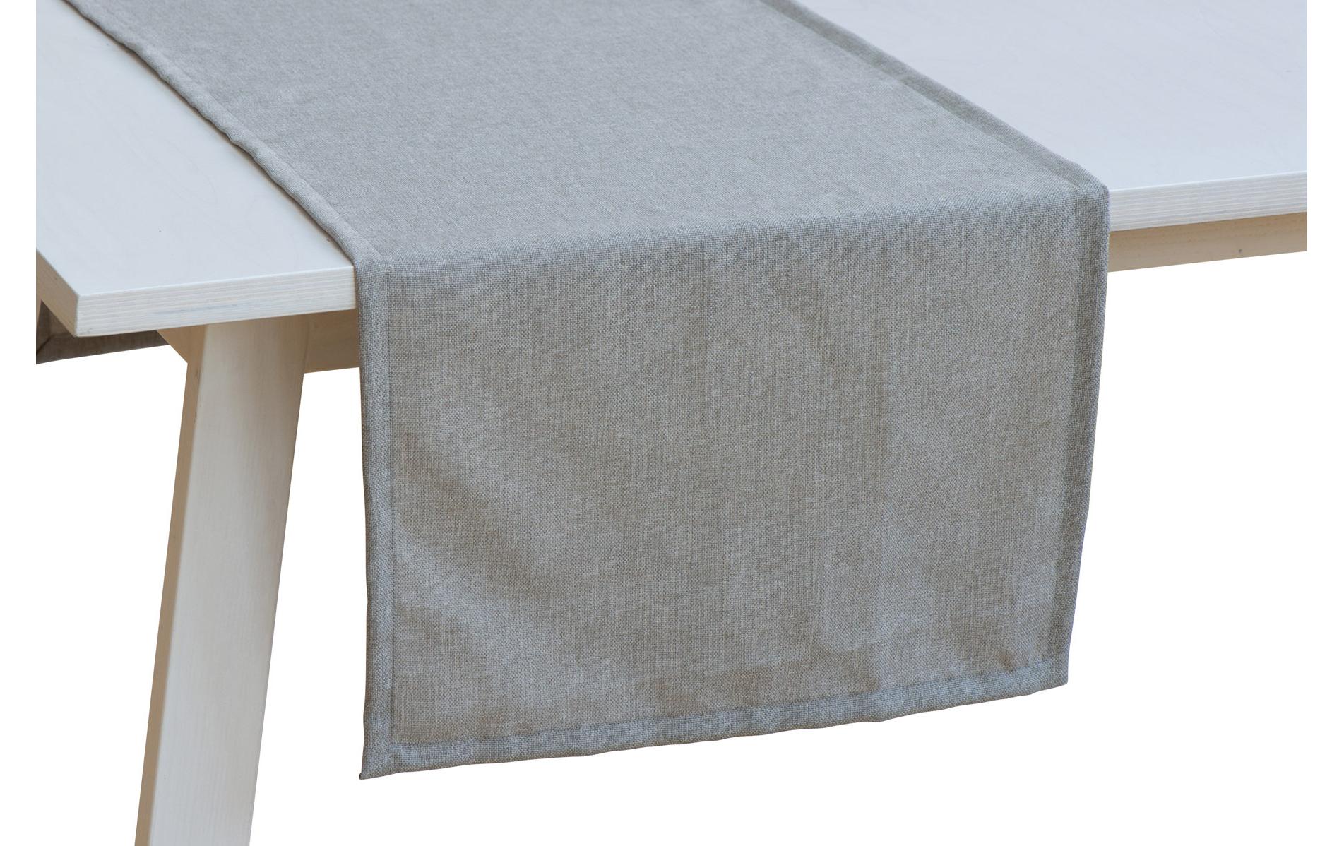 Pichler Tischläufer Panama grau 50x150cm