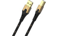 Oehlbach PRIMUS highest Quality USB2-Kabel 3m, Typ A-B, vergoldet, 3x Vollschirmung