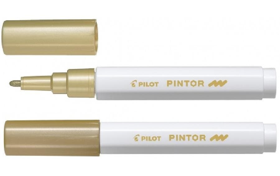 Pilot Pintor Fein metallic gold