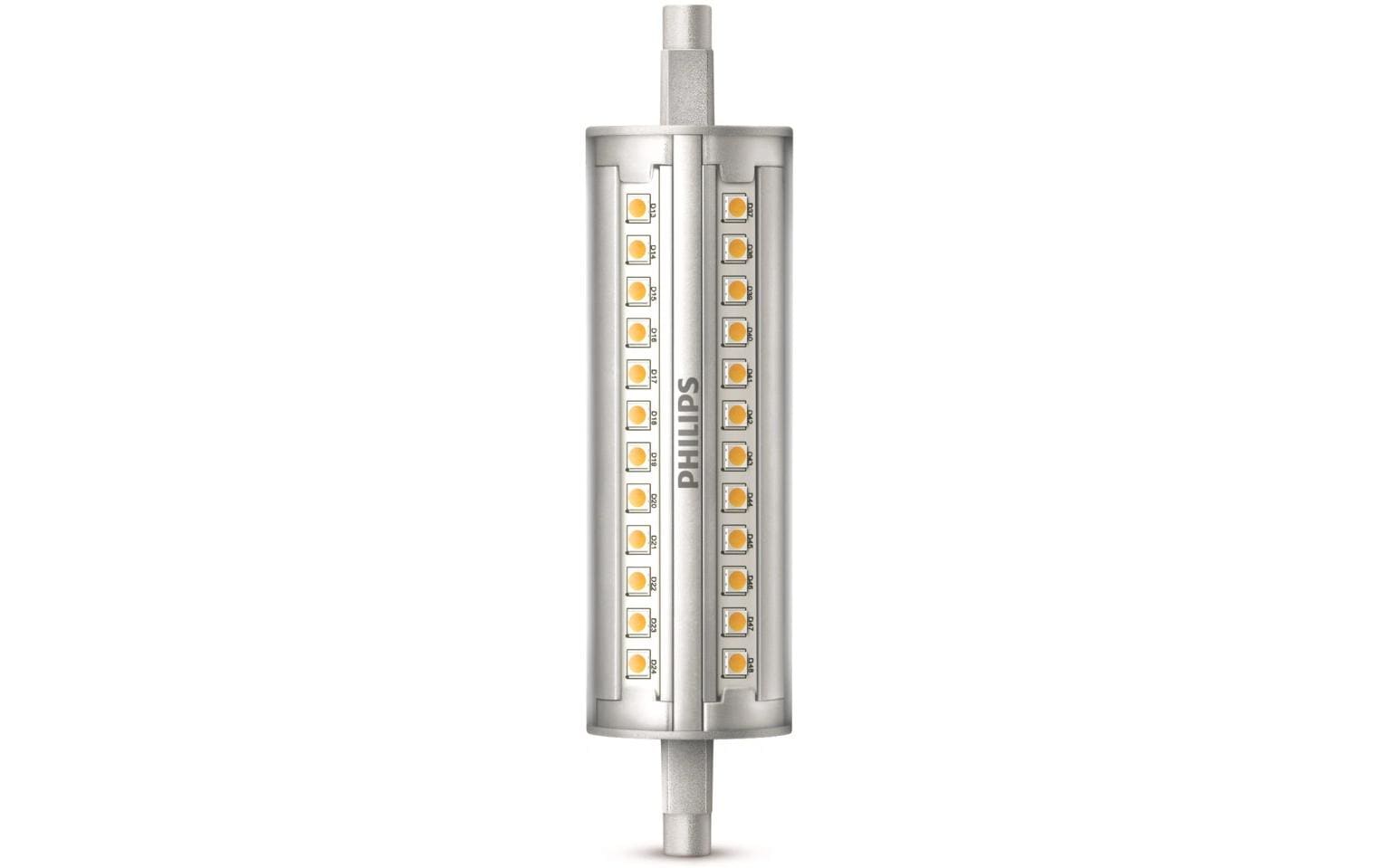 Philips LED Lampe 14W (100W) R7S, 118mm, 1600lm, 3000K, klar