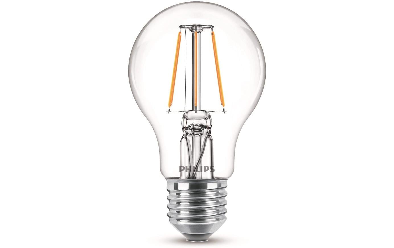 Philips LED Lampe 4.3W (40W) E27, A60, 470lm, 2700K, klar