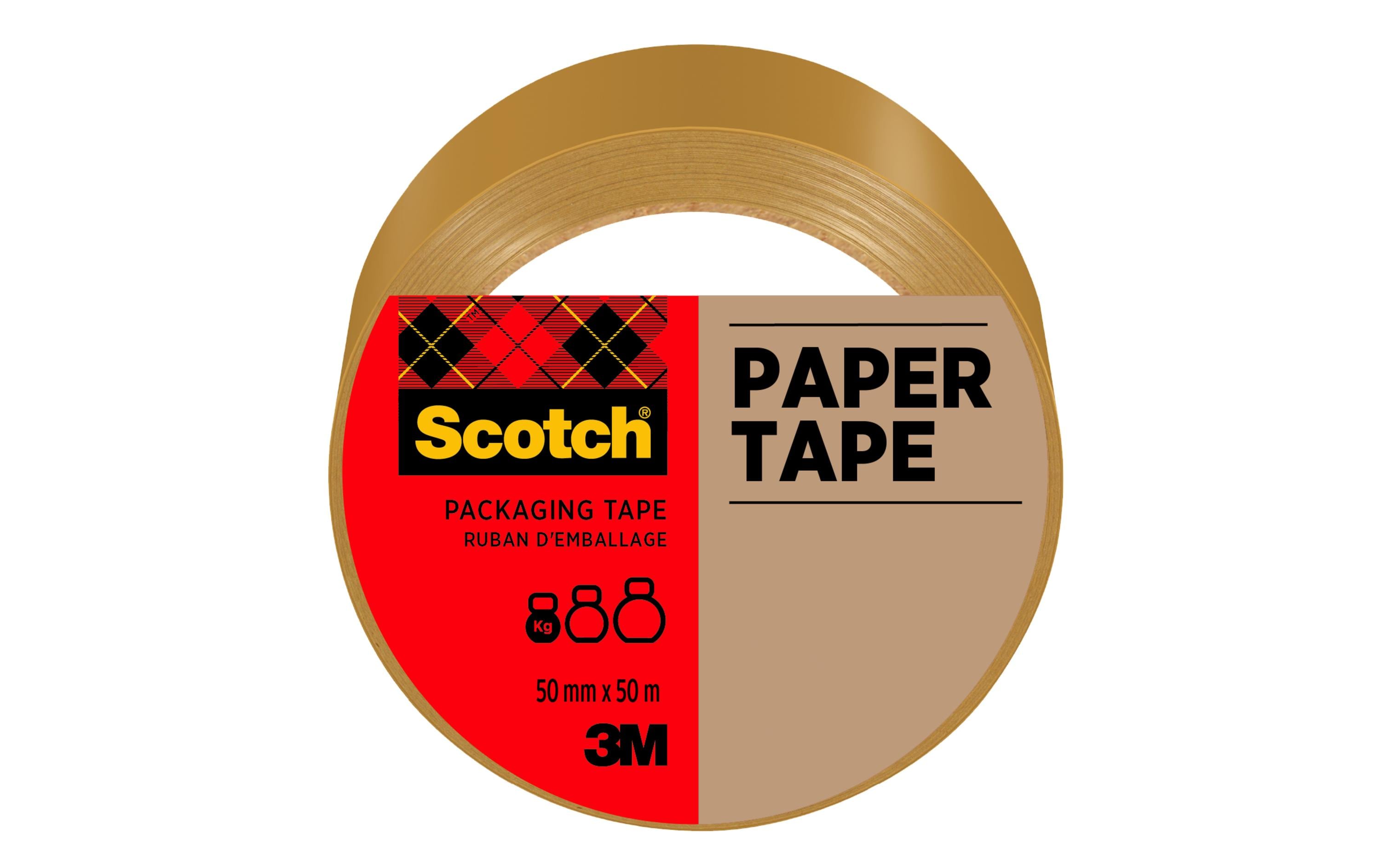 3M Scotch Verpackungsband Papier braun 50 mm x 50 m, 1 Rolle