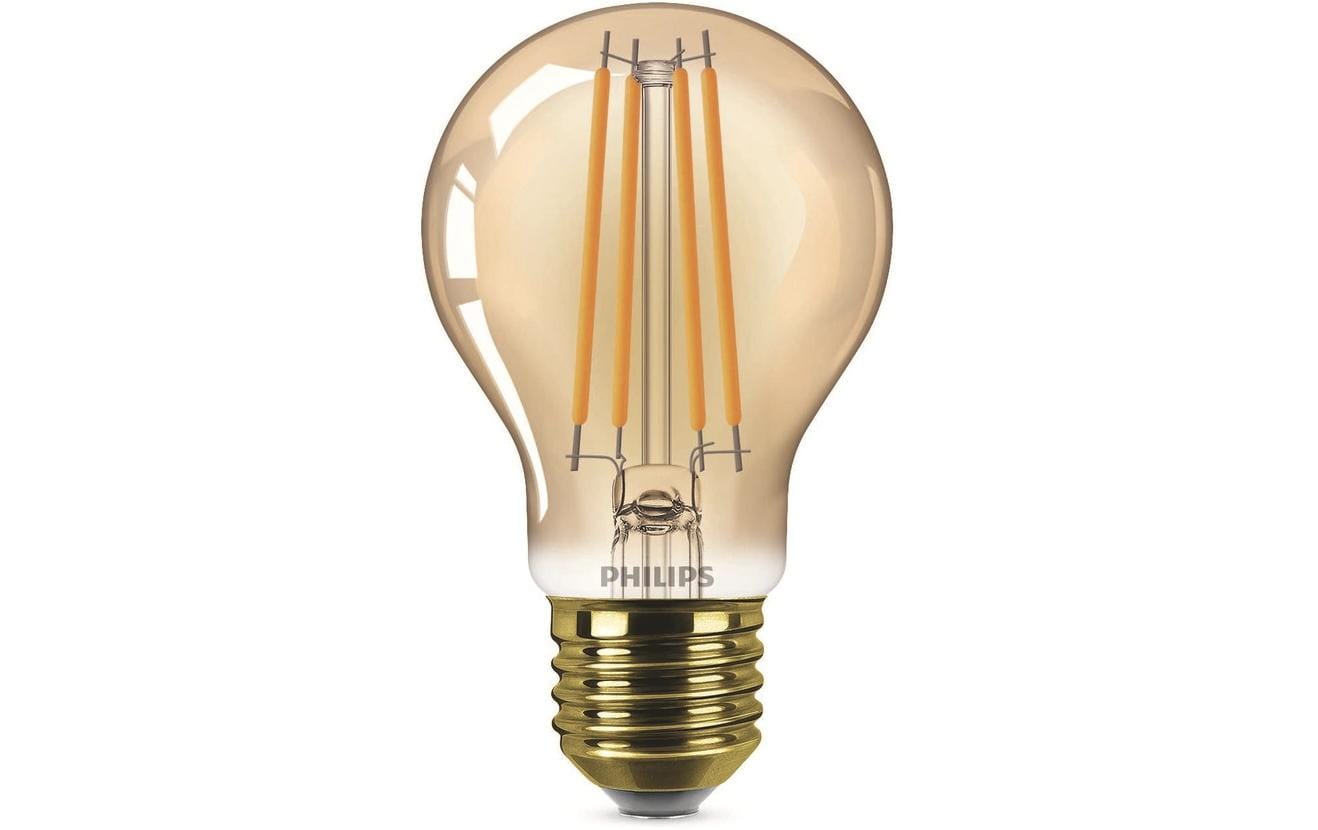 Philips LED Lampe A60 Gold 4 W (35W) WW ND 400lm, nicht dimmbar, 2000K, 15000h, E27