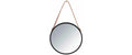 Wenko Wandspiegel Borrone 30cm mit Kunstlederband
