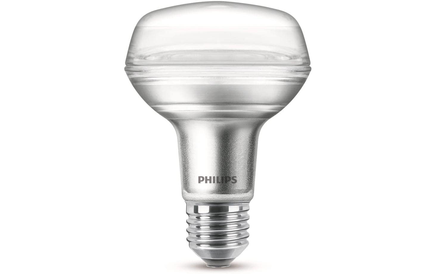 Philips LED Lampe 8W (100W) E27, R80, 670lm, 2700K, klar